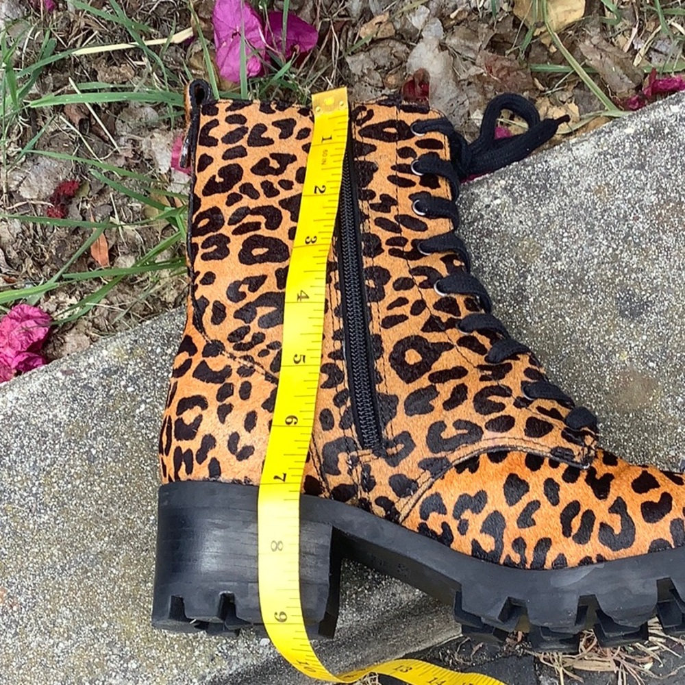 Schutz  Leopard Print Boots Women Size 6.5 B - Picture 10 of 12